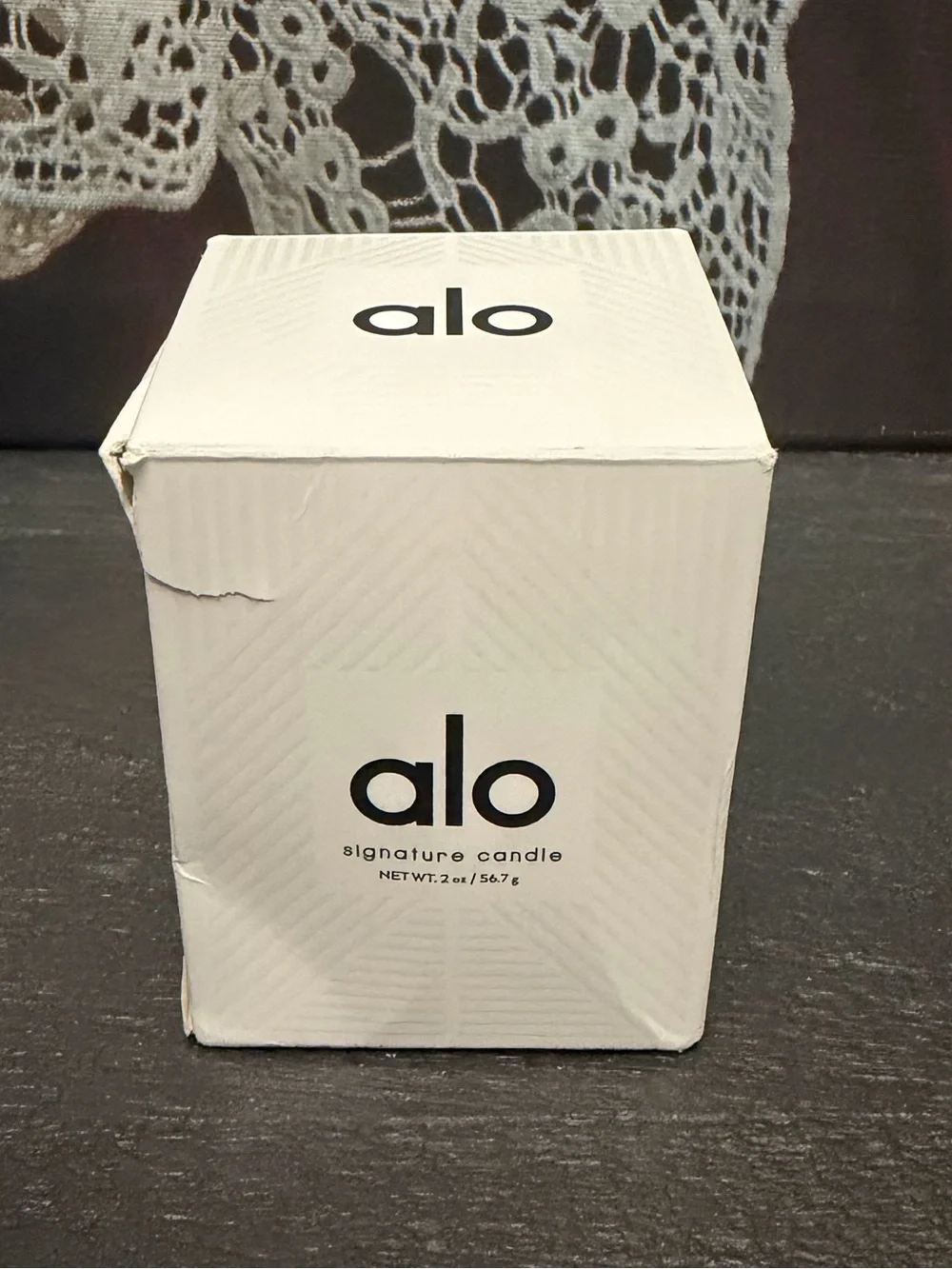 Alo Signature Candle Box 2 OZ.  NEW